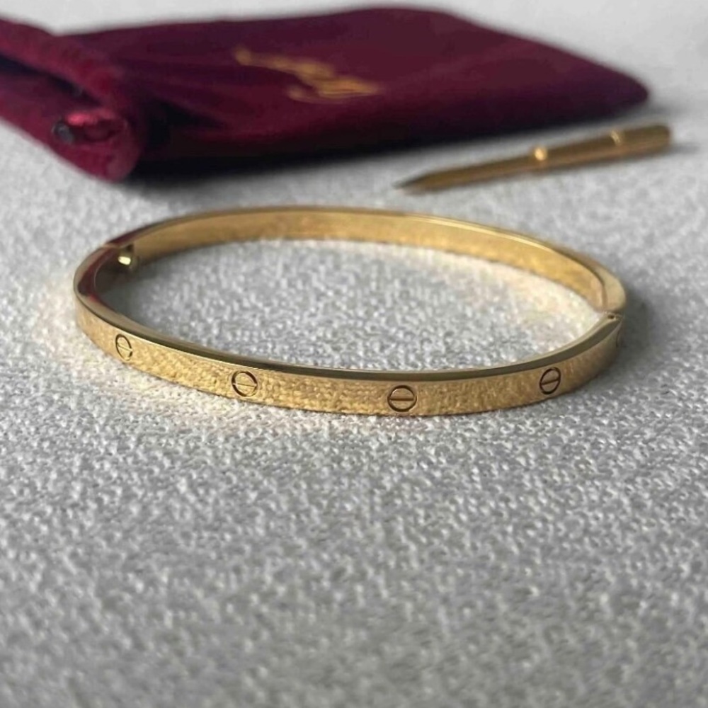 Love bracelet 18k gold size 17